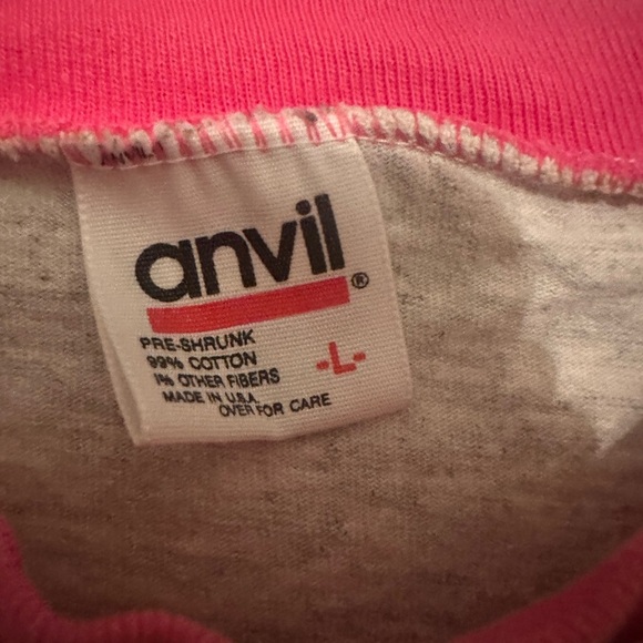 Anvil Gray Short Sleeve Tee with Vintage eagle design Made in USA - Picture 2 of 3